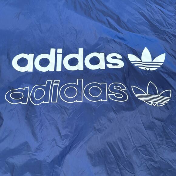 Adidas Originals Blue Windbreaker Shell Jacket Women’s M - Picture 4 of 9